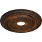 Ekena Millwork Dublin Ceiling Medallion (Fits Canopies up to 5 1/8"), 17 7/8"OD x 3 5/8"ID x 1 1/4"P, Rust CM17DURUS - alternate 4